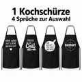 Kochschürze mit lustigem Spruch – Spaßschürze 56 × 75 cm