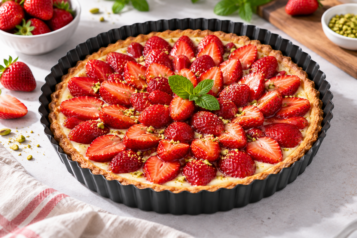 2er-Set Backformen für Obstkuchen Ø 28 cm – Antihaftbeschichtet