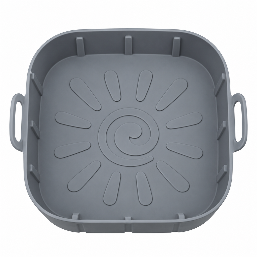 Backform für Heißluftfritteuse aus Silikon – 21 × 21 × 9 cm